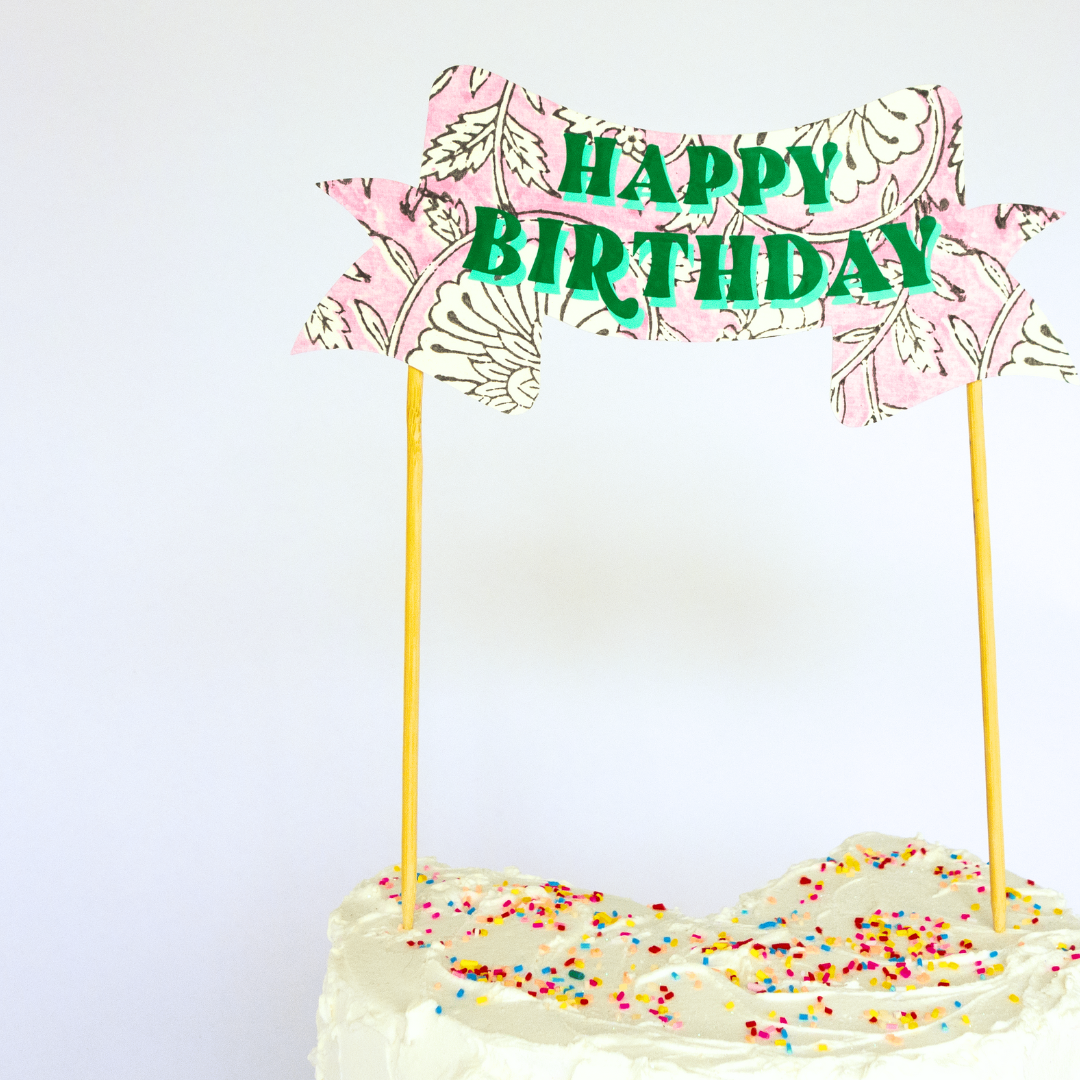 Happy Birthday Cake Topper