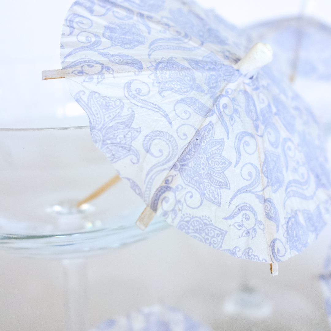 Peri Paisley Cocktail Umbrella (x 20)