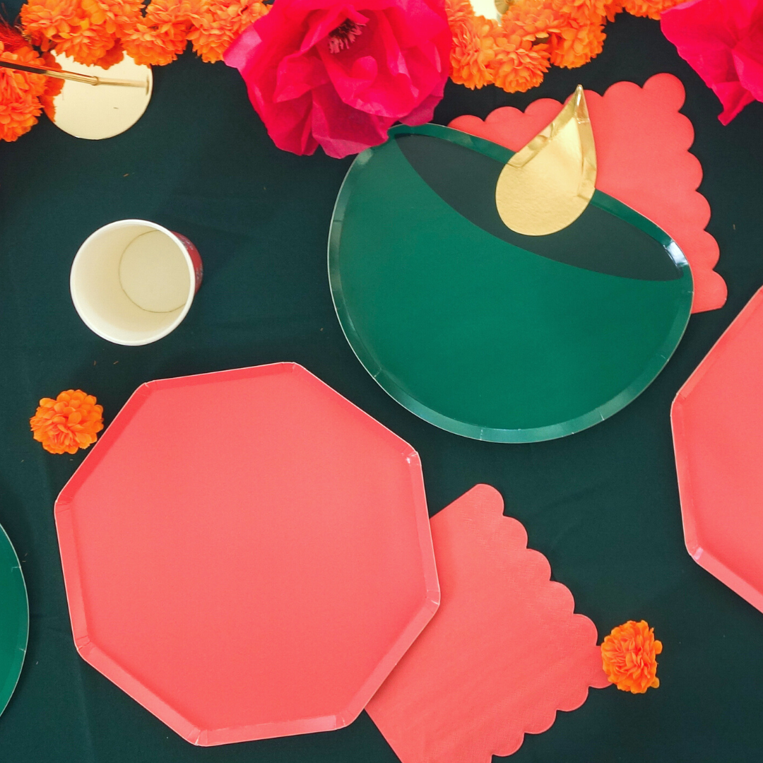 Coral Dinner Plate Set (x 8)